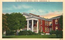 Postcard VA Harrisonburg Rockingham Memorial Hospital Linen Vintage PC H4404 picture