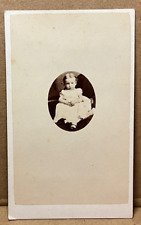 GEM TYPE  PORTRAIT of very sweet Baby UNUSUAL c1850-60 CDV PHOTO picture