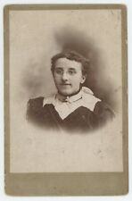 Antique c1880s Cabinet Card Lovely Woman Wearing Pince-Nez Glasses Quakertown PA picture