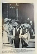 1907 Vintage Illustration Mark Twain at Oxford University picture