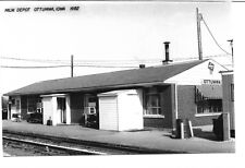 Ottumwa Iowa IA Postcard MILW. Depot 1982 Vintage Unposted RPPC Photo 404 picture