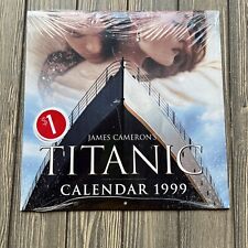 Vintage James Cameron's Titanic calendar 1999 Leonardo DiCaprio Kate Winslet NEW picture