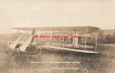 NH, Pittsfield, New Hampshire, RPPC, Harry Atwood, Burgess Wright Aeroplane picture