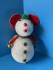 Vintage 5.5” Mouse Styrofoam Christmas Decor NEEDS FEET/BASE picture