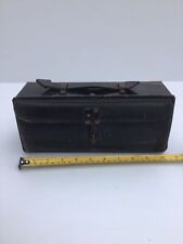 Vintage Preloved WW2 1945 Metal and Leather Dispatch Riders Box picture