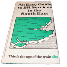MAY 1981 BRITISH RAIL SERVICES IN THE SOUTHEAST MAP picture