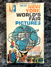 Vintage 1964-1965 New York World's Fair Pictures Flash Cards In Box - Brand New picture