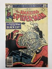 Amazing Spider-Man #205 FN/VF Black Cat Appearance 1980 Bronze Age Marvel Comics picture