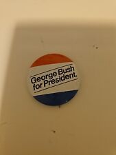 Vintage 1980's George Bush for President. Presidential Campaign Button/Pin picture