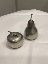 Vintage Apple & Pear Salt And Pepper Shakers By Web Pewter picture