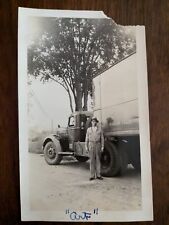 Vintage Photograph Man Truck 