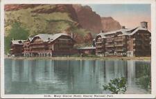 Postcard Many Glacier Hotel Glacier Ntl Park Montana MT  picture