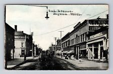 Alpena MI-Michigan, Storefronts Along 2nd Avenue, Antique, Vintage Postcard picture