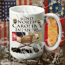 62nd North Carolina Infantry 15-ounce American Civil War themed coffee mug/cup picture