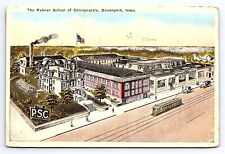 Postcard Palmer School Of Chiropractic Davenport Iowa picture