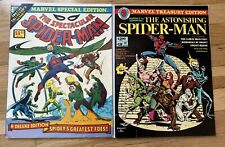 LOT of 2 Marvel 1977 Sensational 14 Astonishing Spiderman 18 Treasury Comics FN picture