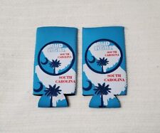 2 BUD LIGHT, South Carolina - TALL BOY BEER CAN/BOTTLE  COOZIES, KOOZIES, COOLER picture