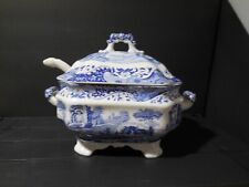 Spode Blue Italian Tureen With Lid And Ladle (CR027) picture