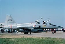 NORWEGIAN AF, Northrop F-5b, 908, at Mildenhall, in 1977, aircraft slide picture