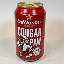 8th Wonder COUGAR PAW Red Ale Beer Can - University of Houston Cougars - Empty picture