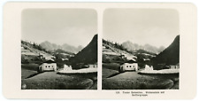 Stereo, Italy, Tyrolean, Dolomites, Cloud Stone with Whirlpool Group Vintage Stere picture