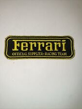 Ferrari official supplier racing team so on patch black and gold 4” x 1.5” picture