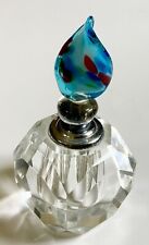 Va Bene Two's Company Murano Glass Lid & Faceted Glass Perfume Bottle picture