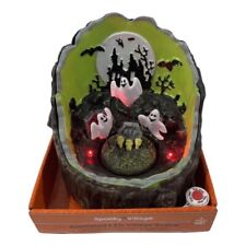 Spooky Village 6” Animated LED Village Scene With Spinning Ghosts #694285 picture