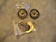 Lot of 4 Freemason Pins Proud to be a Freemason Eagle picture