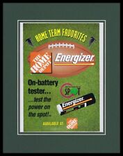 1996 Home Depot / Energizer Framed 11x14 ORIGINAL Vintage Advertisement  picture