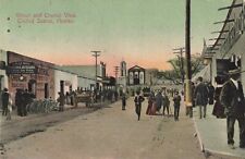 Street & Church View Ciudad Juarez Chihuahua Mexico c1910 Postcard picture