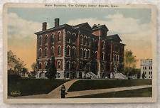 Postcard, Coe College, Cedar Rapids Iowa, Main Building, Unposted picture