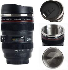Camera Lens Coffee Mug/Cup With Lid,Photo Mugs Stainless Steel Travel...  picture