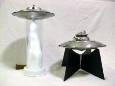 USED Billy Meier UFO metal figures 2 models with LED display stand picture