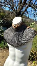 Gorgiet chainmail flat riveted rings padded with white gambeson inside. picture
