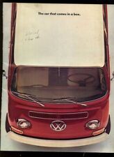 COOL VINTAGE 1968 VW VOLKSWAGEN STATION WAGON VAN SALES BROCHURE MODELS OPTIONS picture