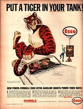 ESSO Gasoline Vintage 1964 PRINT AD Power Formula PUT A TIGER IN YOUR TANK c1 picture