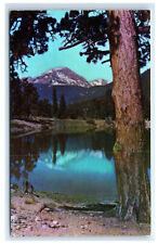 Postcard Mt Copeland (13,176 ft) from Copeland Lake Roosevelt Nat Forest CO C15 picture