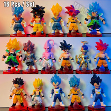 16-PIECE SET Dragon Ball Z Figures Super Saiyan Goku Majin Buu Gotenks Toys Gift picture