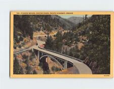 Postcard Pioneer Bridge Canyon Creek in Southern Oregon USA picture