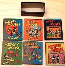 SET SIX  MICKEY MOUSE WEE LITTLE BOOKS - Disney - 1934 - WHITMAN PUBLISHING - picture
