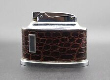 Vintage Ronson Senator Table Lighter With Leather Good Condition picture