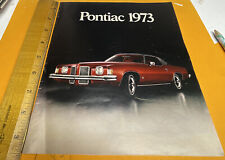 1973 Pontiac Full Line Grand Prix Am Firebird LeMans sales brochure literature picture