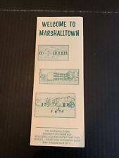 Vintage 1970's Welcome To Marshalltown Iowa Brochure picture