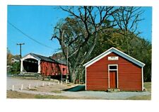 Vintage Parke County Indiana Mecca Covered Bridge Unposted Postcard #359 picture
