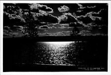 Photograph Yellowstone National Park Moonlight Shimmers on Lake Wyoming c1900's picture
