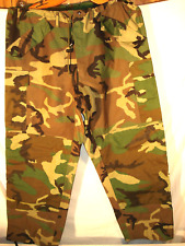 MILITARY COLD WET WEATHER TROUSER PANTS CAMOUFLAGE SIZE LARGE picture