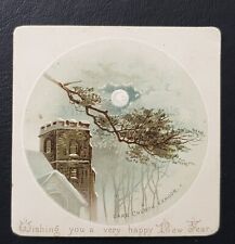 c1890s New Year Greeting - Oare Church, Exmoor (small) picture