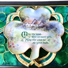The Franklin Mint An Irish Blessing  Shamrock Porcelain Plate Signed H. Scofield picture