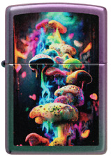 Lighter Zippo Cosmic Mushrooms Collectable Unisex Metal Multicolor picture